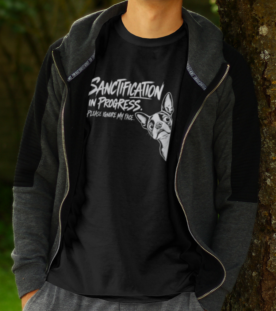Sanctification In Progress Please Ignore My Face Funny Animal T-Shirt