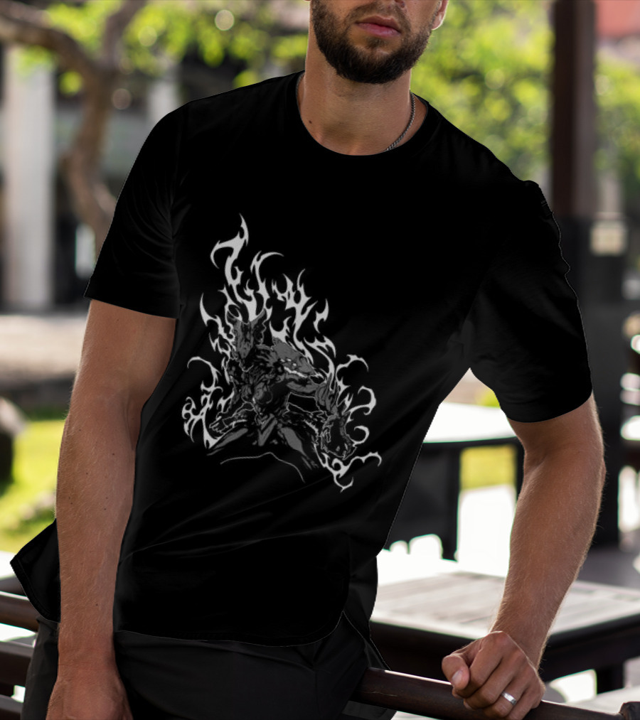 Warframe Store Conquera Voruna Heavyweight Flame T-Shirt