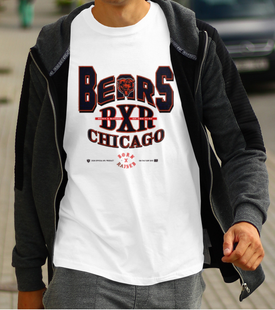 Born X Raised Bears BXR Chicago Collection White T-Shirt