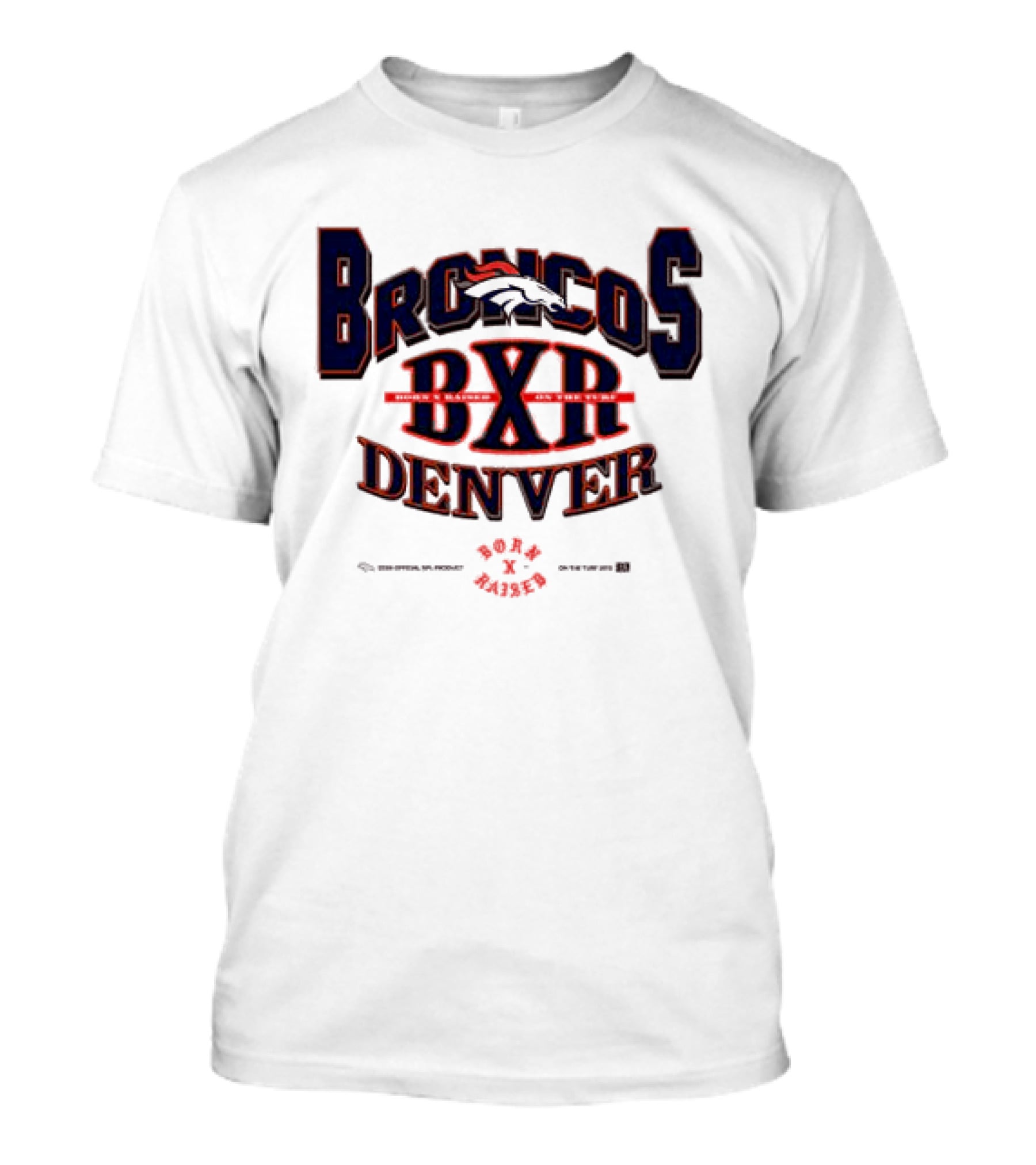Born X Raised Broncos BXR Denver Collab White T-Shirt