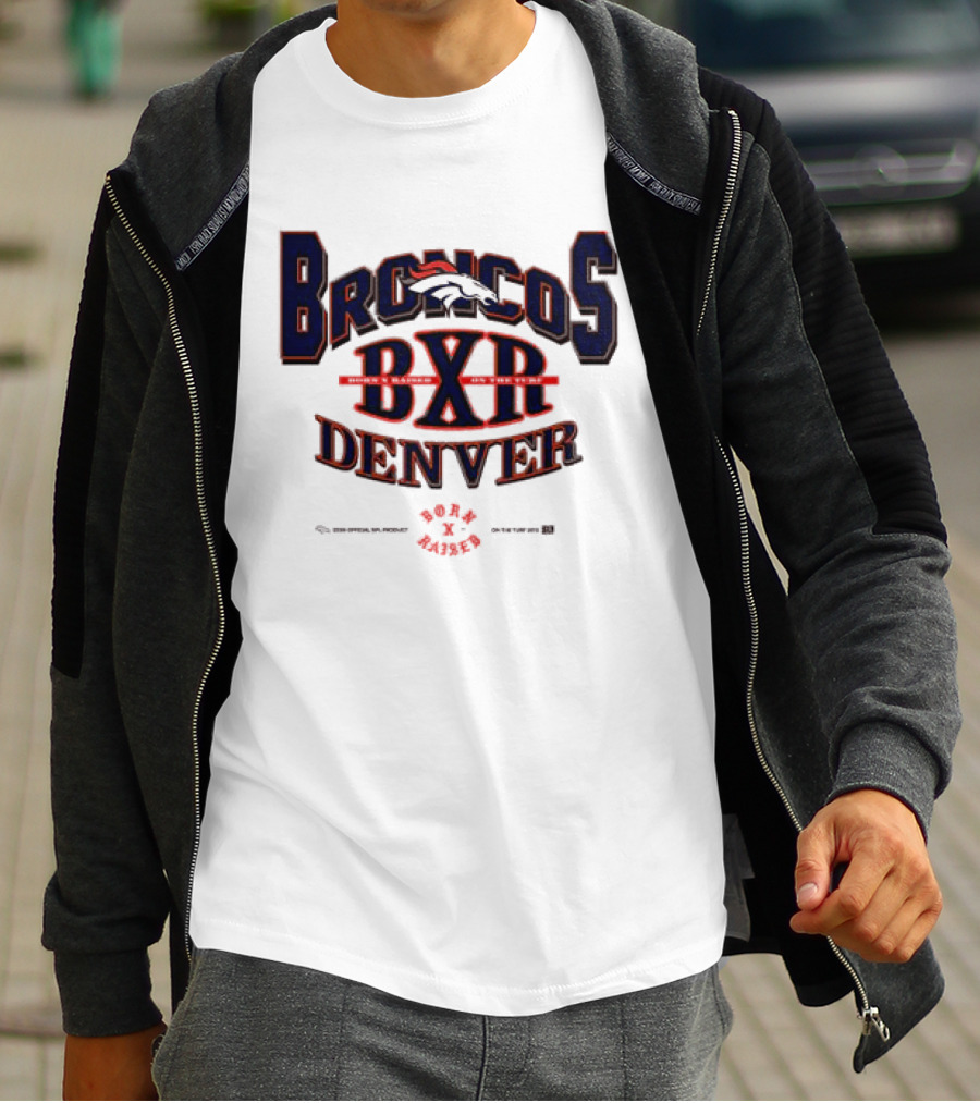 Born X Raised Broncos BXR Denver Collab White T-Shirt
