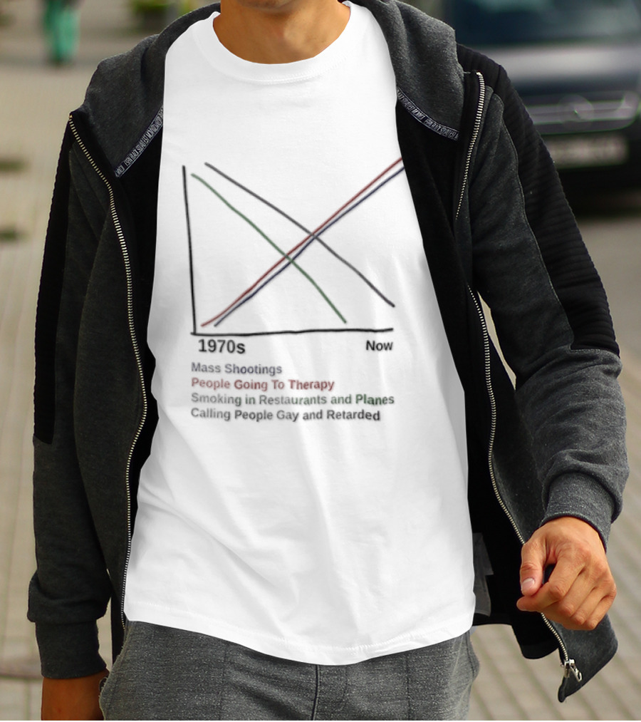 Cardinals Austin Calling 1970 People Giving Up On Humanity Trends Now Graph T-Shirt