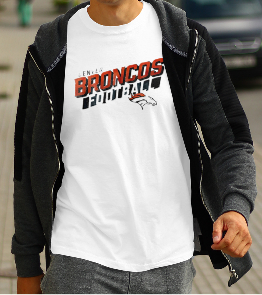 Denver Broncos Team Name NFL Football Broncos T-Shirt