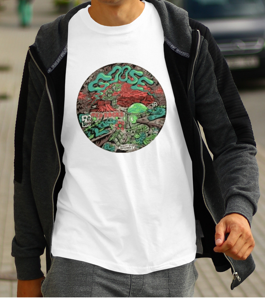 Goose Red Rocks 2026 Killer Acid Event Extraterrestrial Adventure T-Shirt