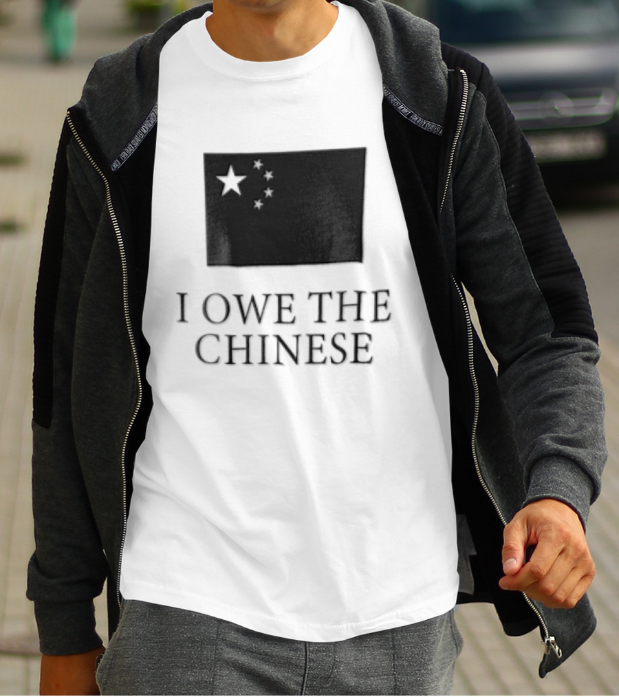 I Owe The Chinese Flag Of China Five Stars T-Shirt