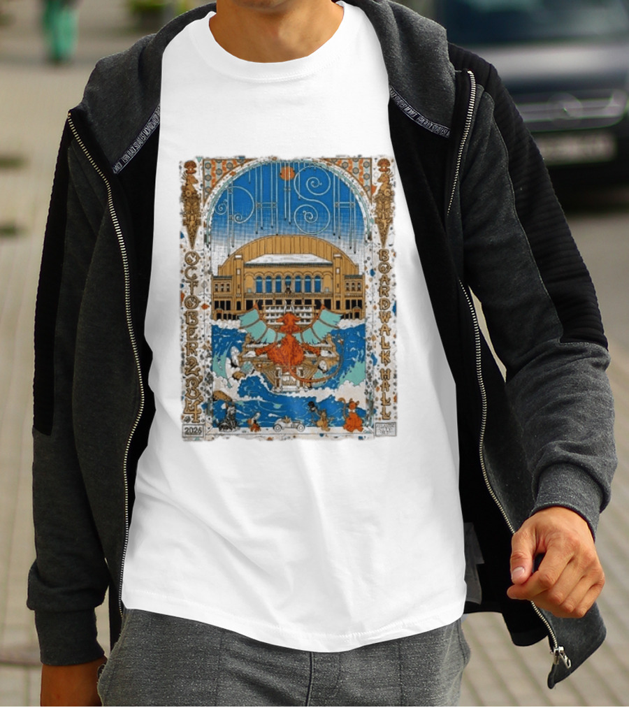 Phish October 2026 Atlantic City Jim Whelan Boardwalk Hall LE T-Shirt
