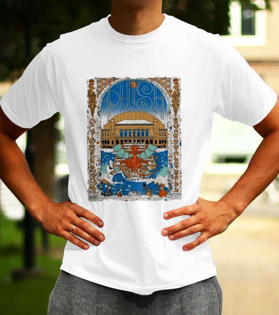 Phish October 2026 Atlantic City Jim Whelan Boardwalk Hall LE T-Shirt