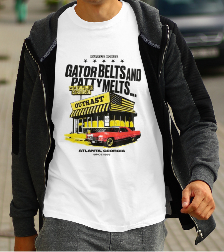 Gator Belts And Patty Melts Outkast Waffle House Atlanta Georgia 1995 T-Shirt