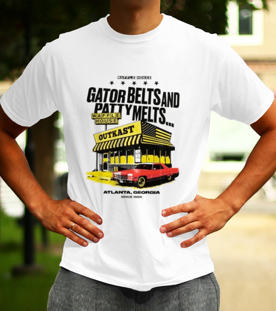Gator Belts And Patty Melts Outkast Waffle House Atlanta Georgia 1995 T-Shirt