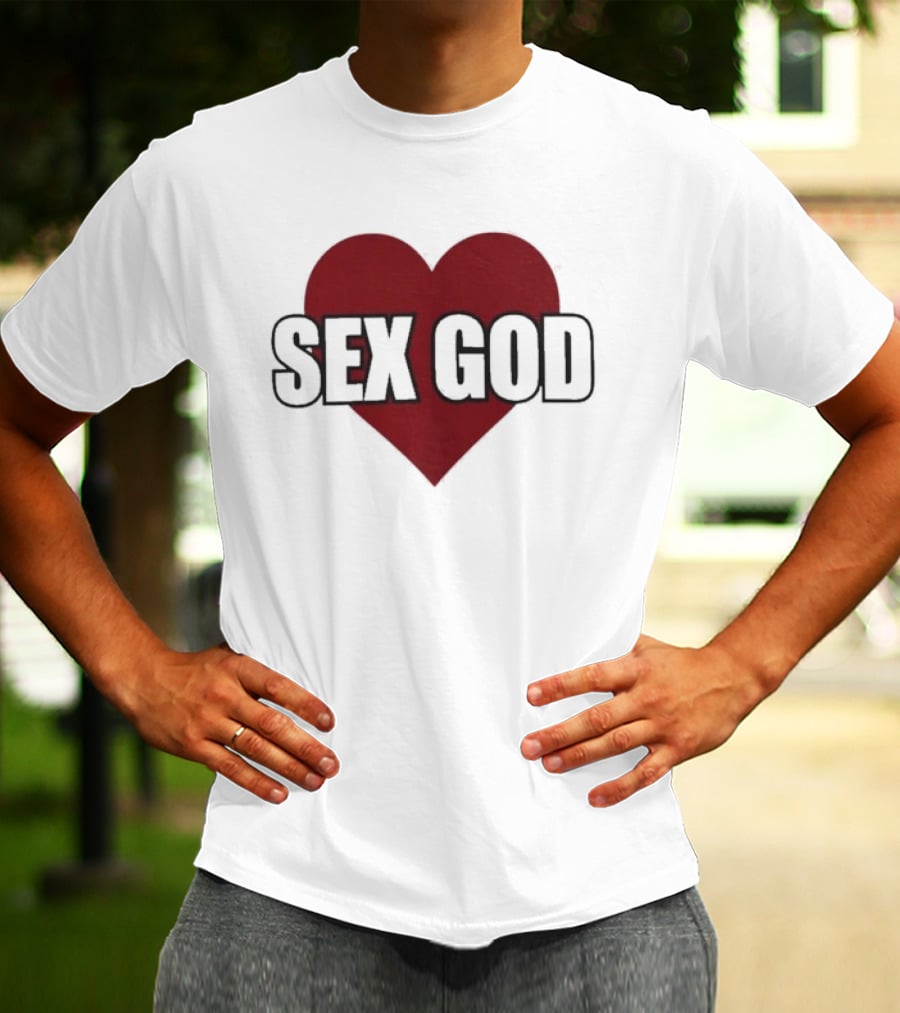 Sex God Heart Red T-Shirt