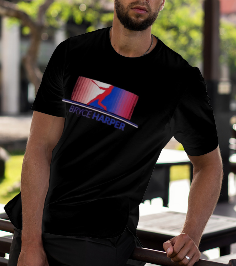 Bryce Harper Philadelphia Phillies Solo Stripe MLB Batter T-Shirt