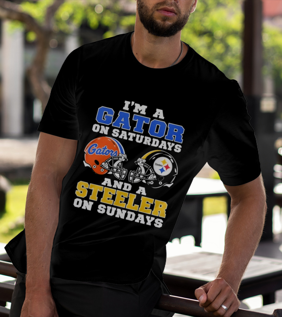 Gator On Saturdays Steeler On Sundays Football Fan Pride T-Shirt