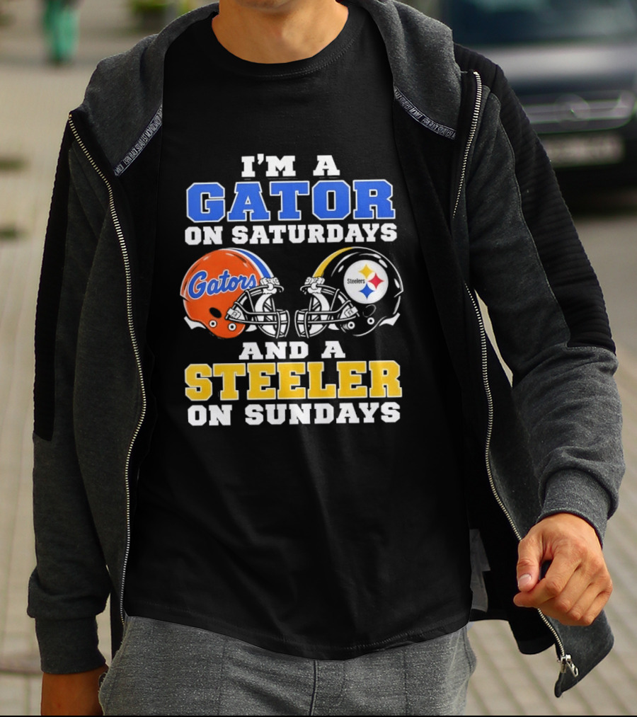 Gator On Saturdays Steeler On Sundays Football Fan Pride T-Shirt