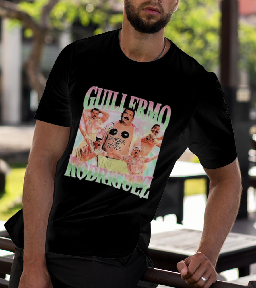 Guillermo Rodriguez Dancing 4 The People Vibrant Pose Collage T-Shirt