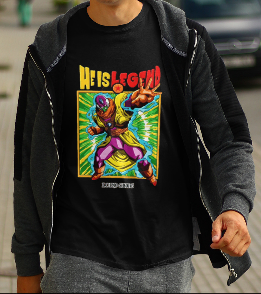 He Is Legend Lord Slug Anime Character Power Pose T-Shirt