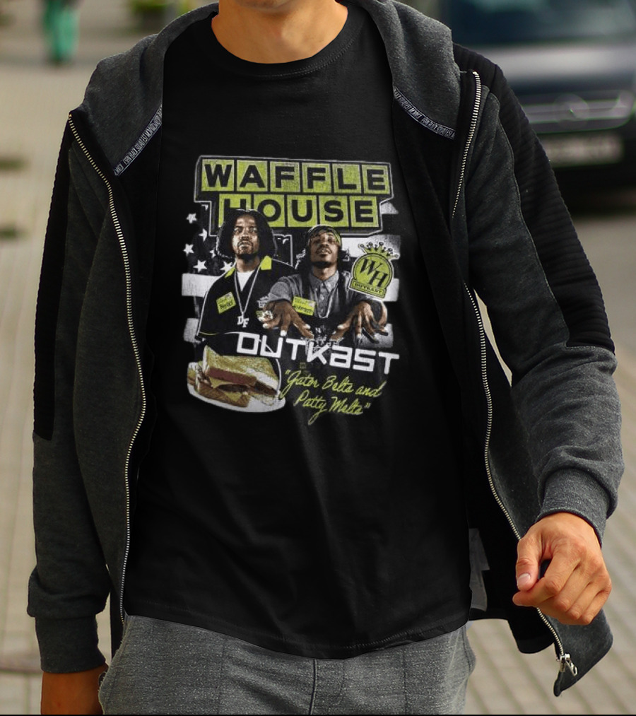 Waffle House Outkast Gator Belts And Patty Melts Bootleg T-Shirt