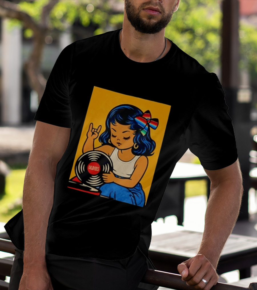 Oldies Lil Chingona Halloween 2026 Retro Record T-Shirt