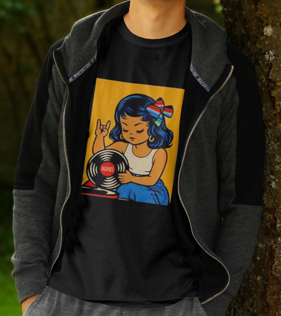 Oldies Lil Chingona Halloween 2026 Retro Record T-Shirt