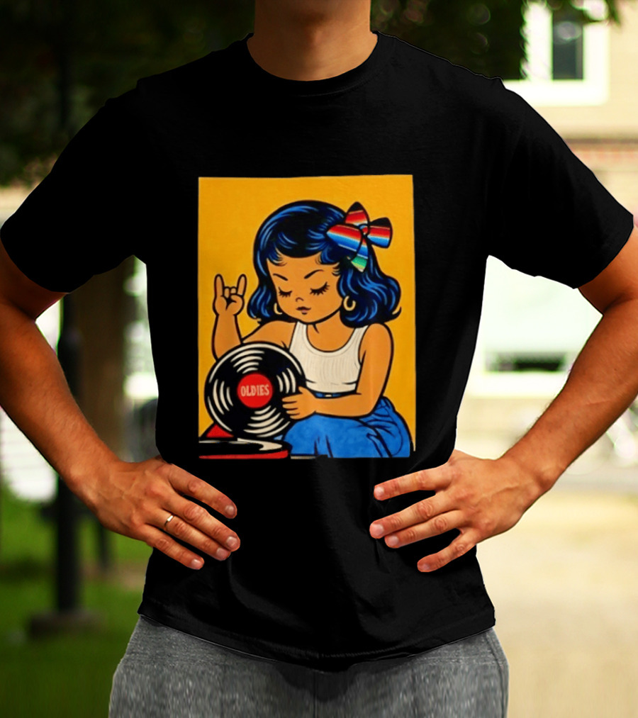 Oldies Lil Chingona Halloween 2026 Retro Record T-Shirt