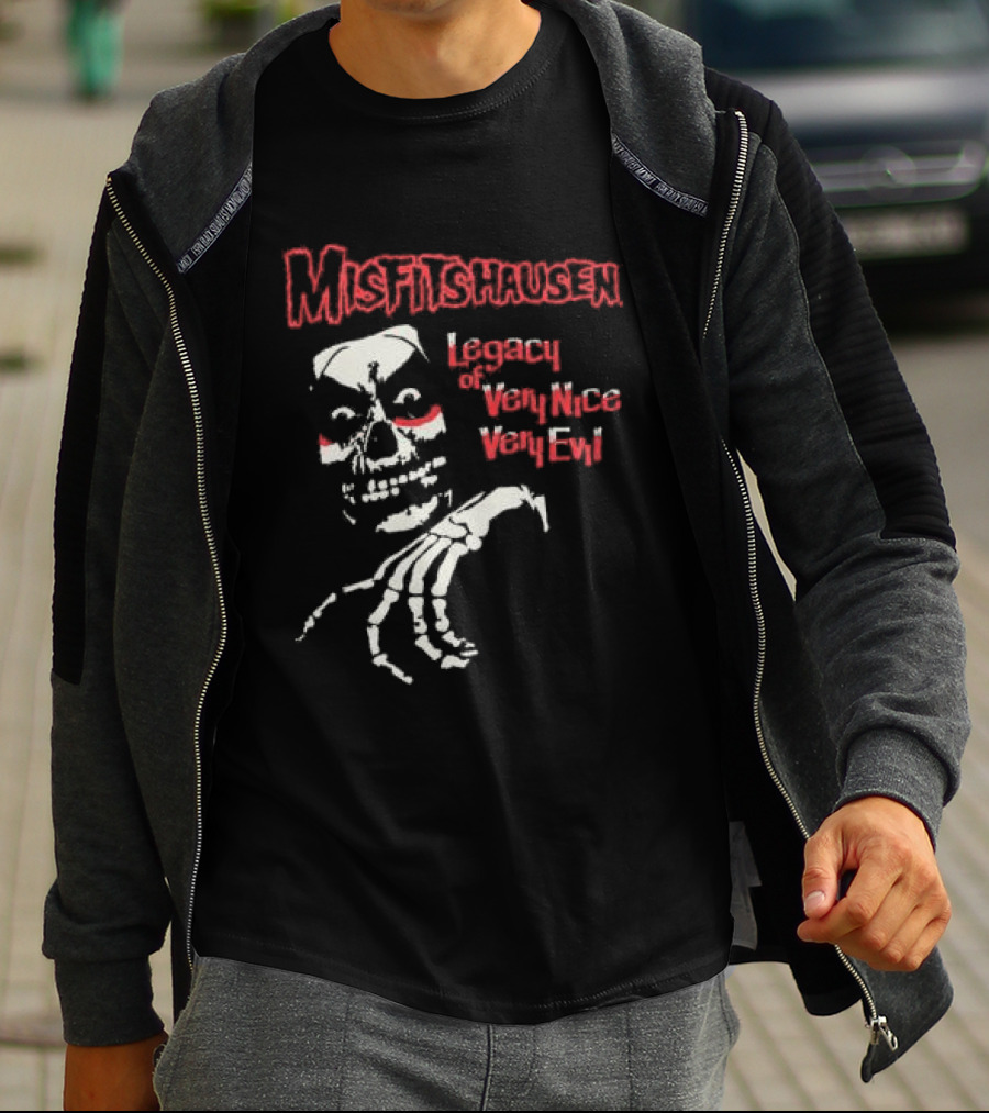 Misfitshausen Legacy Of Very Nice Very Evil Misfits X Danhausen Middle Of Beyond Store T-Shirt