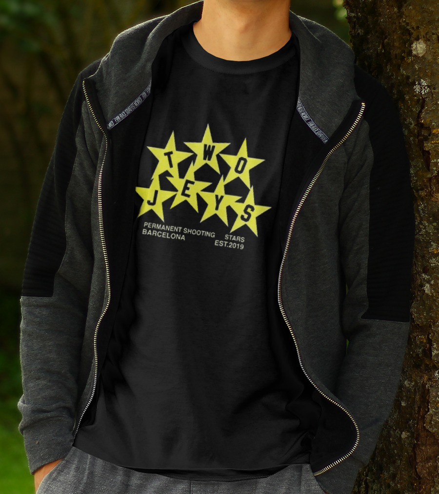 Twojeys Barcelona Permanent Shooting Stars Est 2019 T-Shirt