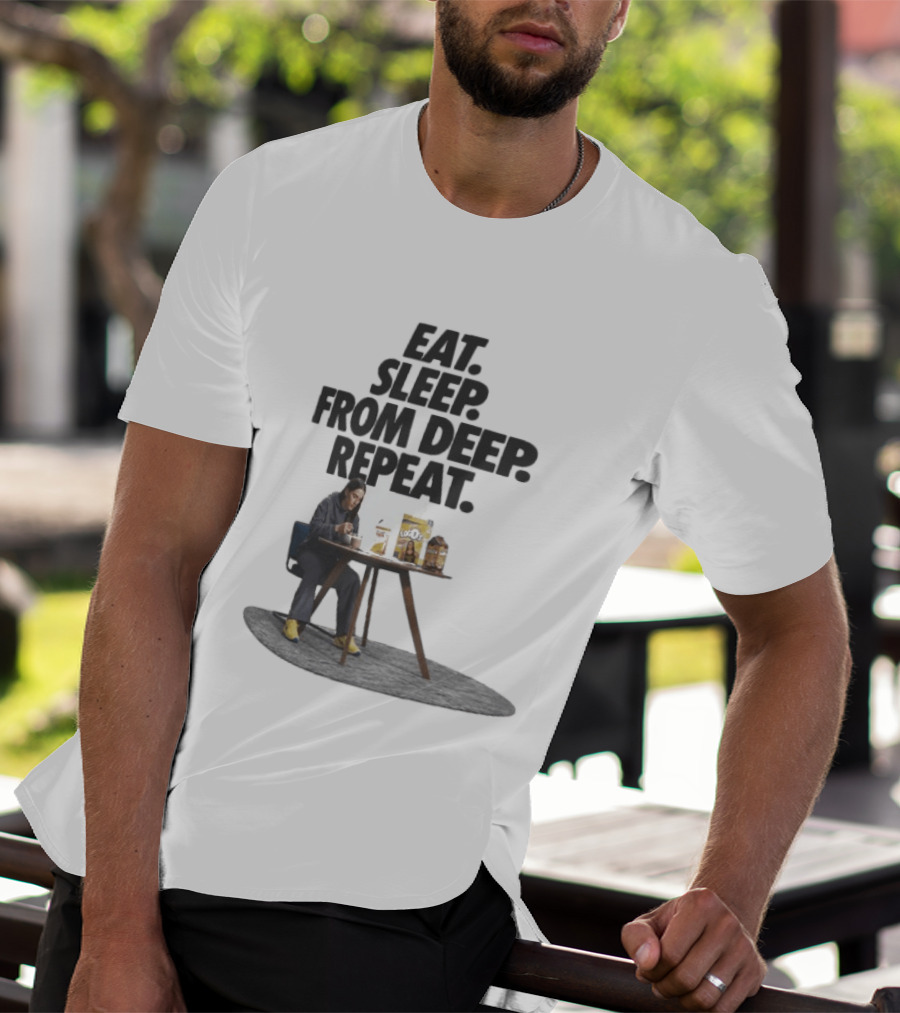 Caitlin Clark Eat Sleep From Deep Repeat Basketball Enthusiast Fun Cereal Moment T-Shirt