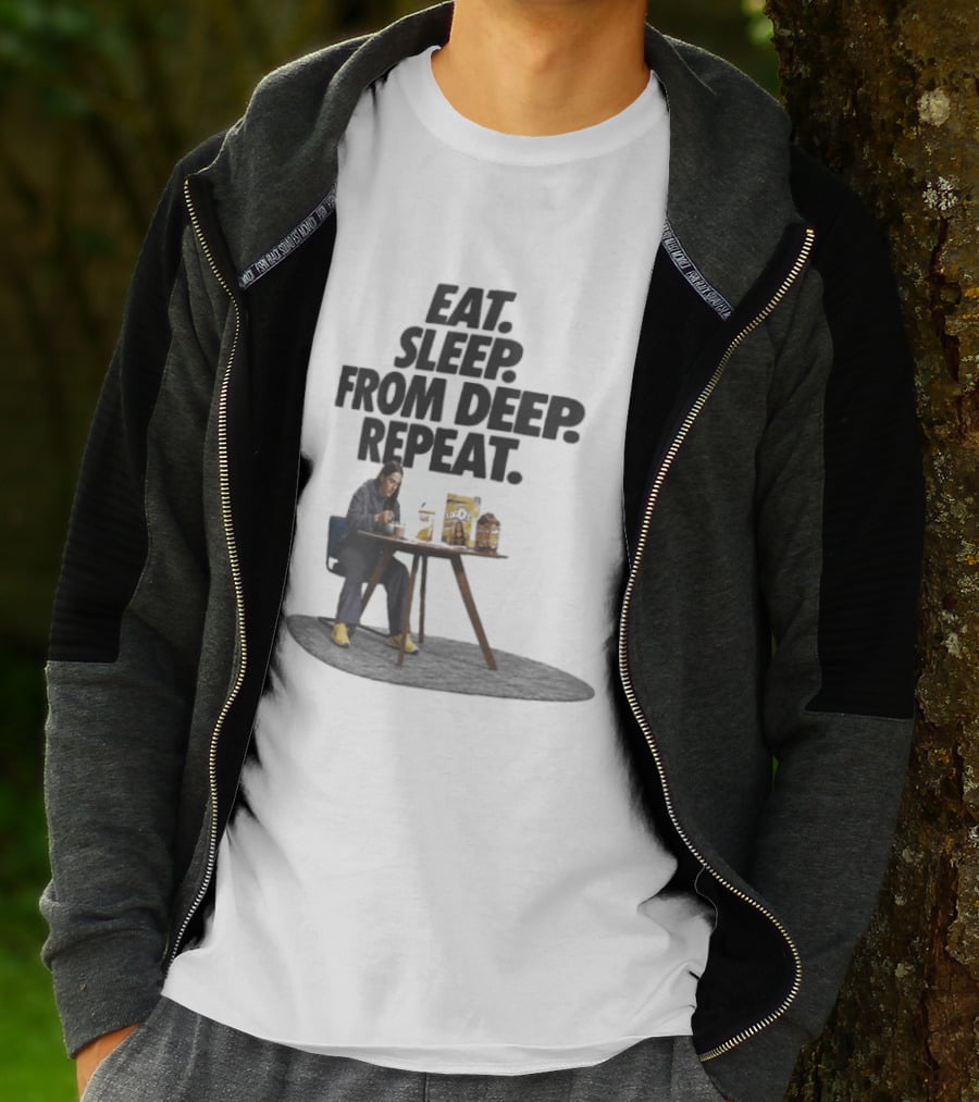 Caitlin Clark Eat Sleep From Deep Repeat Basketball Enthusiast Fun Cereal Moment T-Shirt