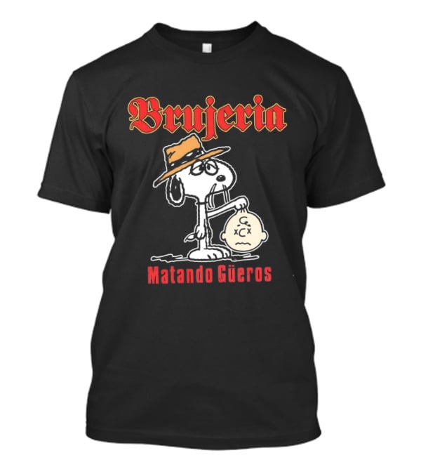 Brujeria Matando Güeros Snoopy Bootleg Metal Band Hat T-Shirt