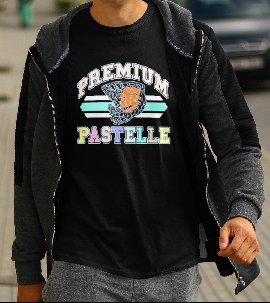 Lebron James Premium Pastelle Basketball Net Orange Ball T-Shirt