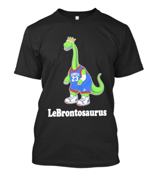 LeBrontosaurus 23 Dinos Dinosaur Basketball Crown Basketball T-Shirt
