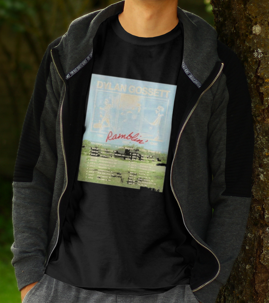 DYLAN GOSSETT The Ramblin Dates Tour 2027 Leon Marcom Clay Street Unit T-Shirt