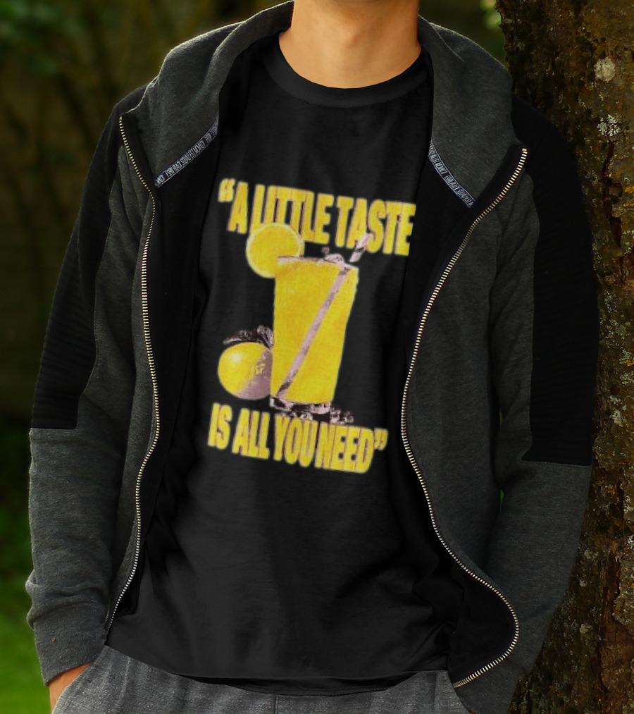 Louis Tomlinson Store Lemonade Black A Little Taste Is All You Need T-Shirt