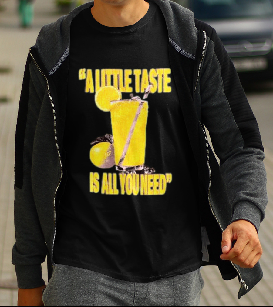 Louis Tomlinson Store Lemonade Black A Little Taste Is All You Need T-Shirt