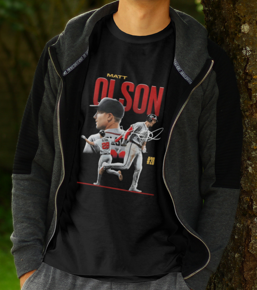 Matt Olson Atlanta Braves MLB 28 Foul Territory Players T-Shirt