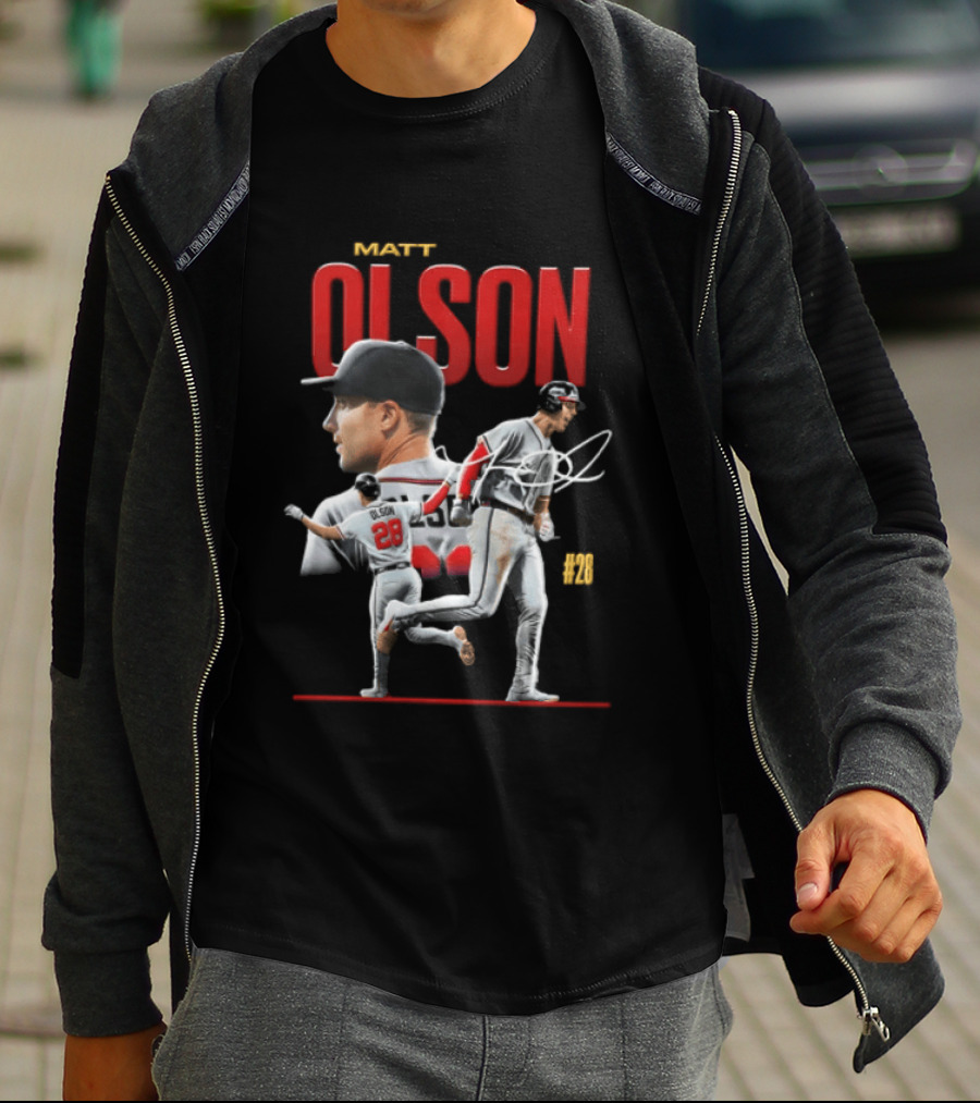 Matt Olson Atlanta Braves MLB 28 Foul Territory Players T-Shirt
