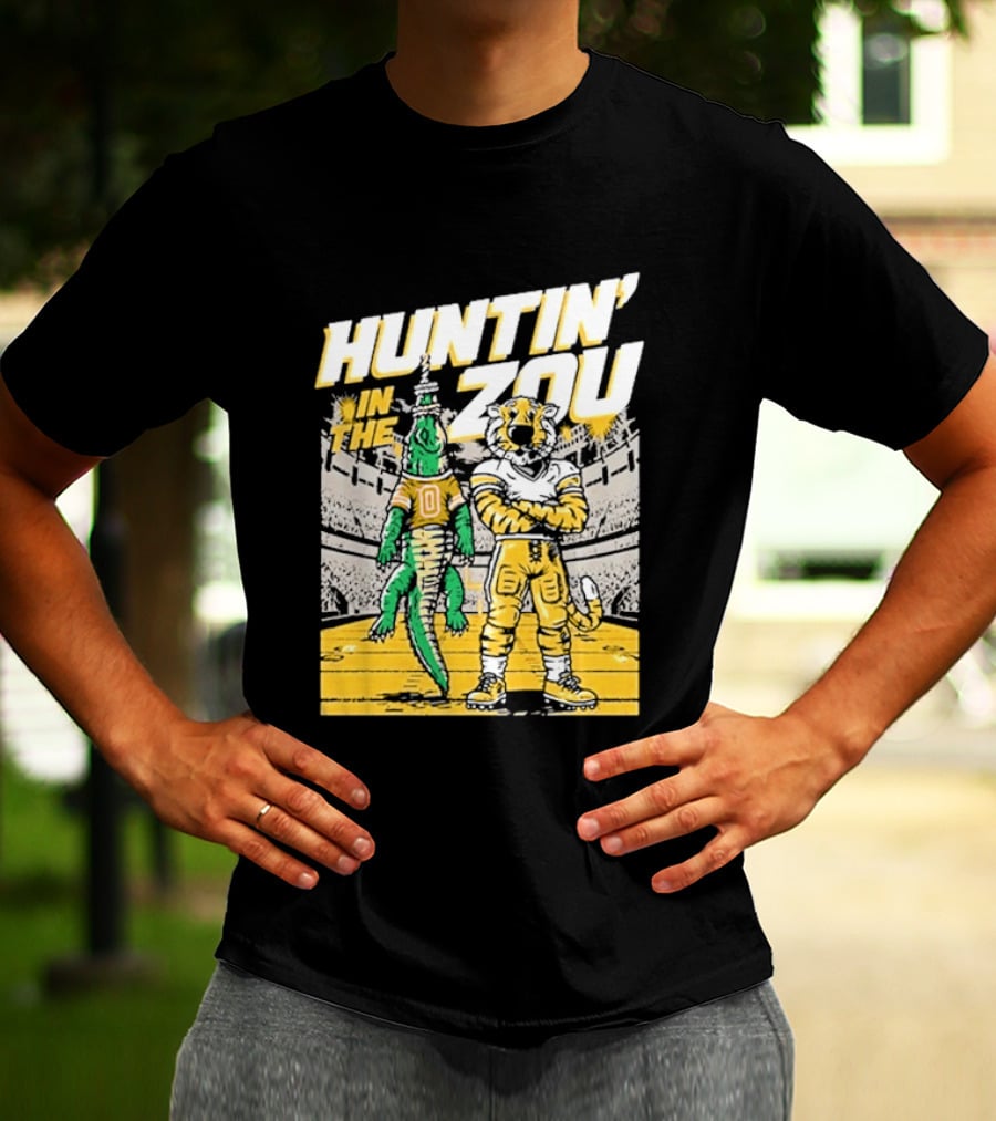 Huntin' In The Zou Mizzou Tigers Vs Florida Gators Stadium Showdown T-Shirt
