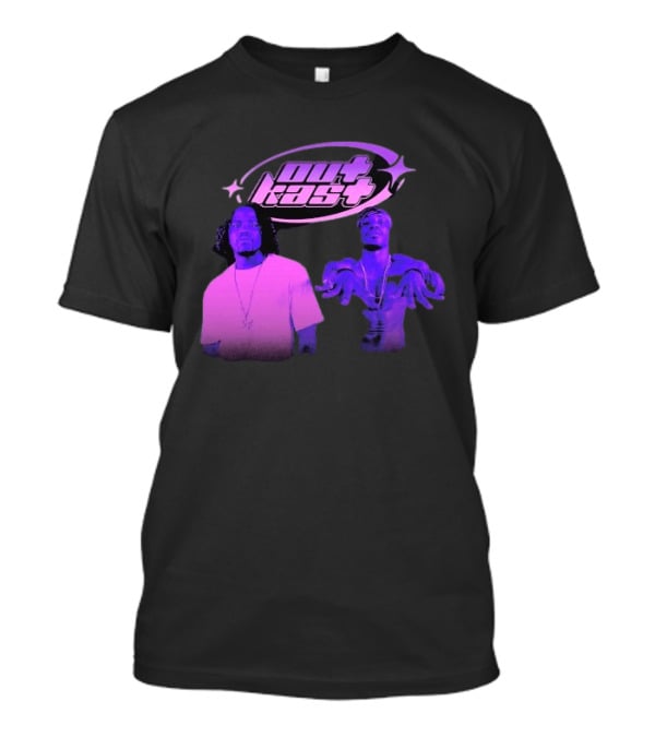 Outkast Big Boi André 3000 Purple Style Iconic Duo T-Shirt