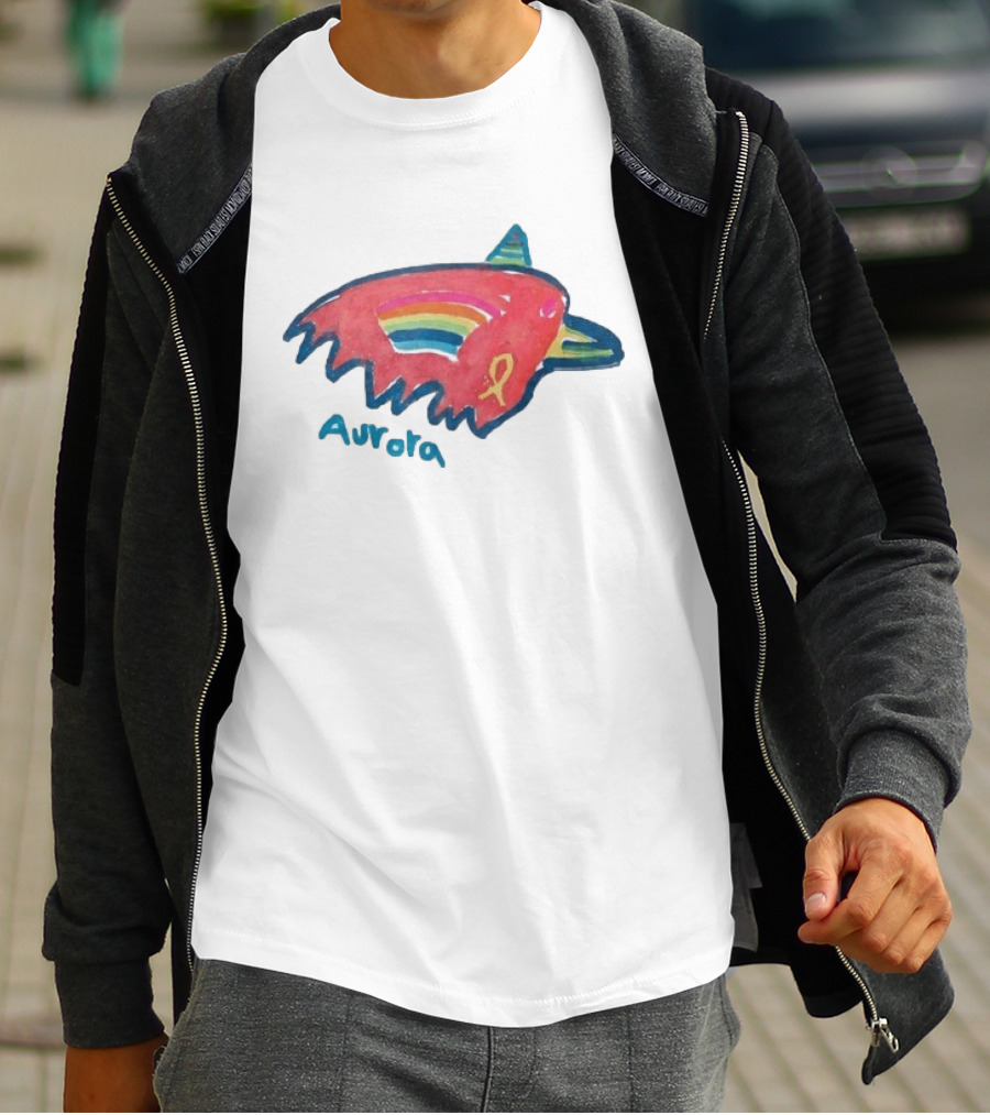Baltimore Ravens Crucial Catch Aurora Rainbow Bird T-Shirt