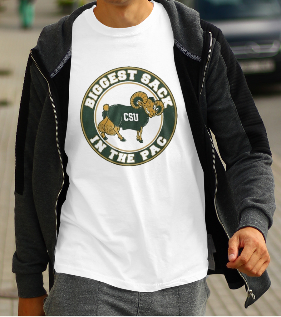 Colorado State Rams CSU Biggest Sack In The PAC Bold Ram T-Shirt