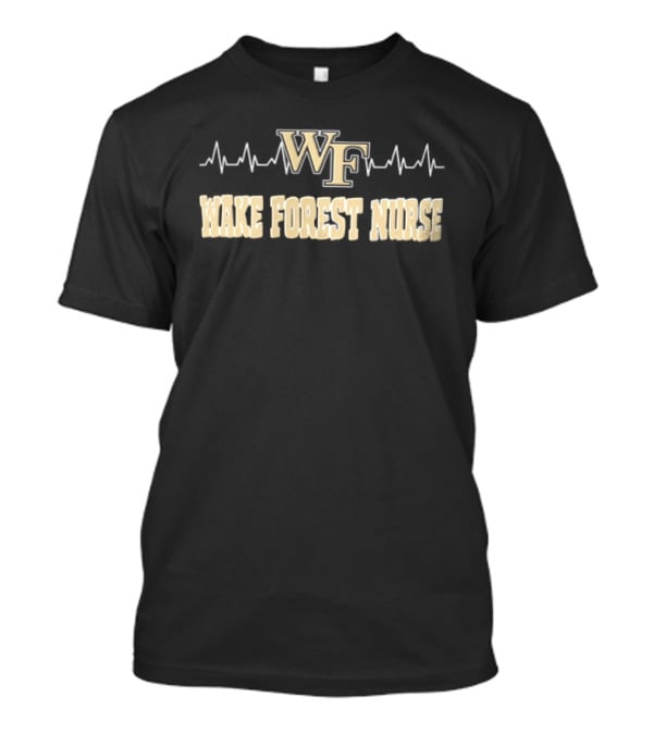 WF Wake Forest Nurse Heartbeat T-Shirt