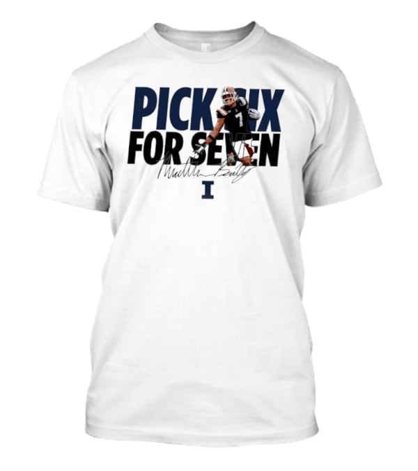 Illinois Fighting Illini Matthew Bailey Pick Six For Seven T-Shirt