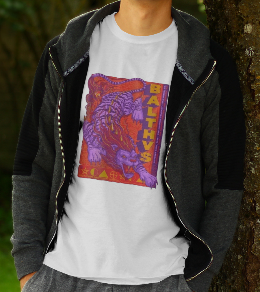 Original Balthvs San Diego Oct 2026 Featuring Richard Houghten Vibrant Lion T-Shirt