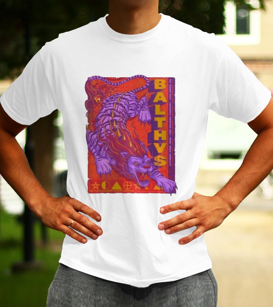 Original Balthvs San Diego Oct 2026 Featuring Richard Houghten Vibrant Lion T-Shirt