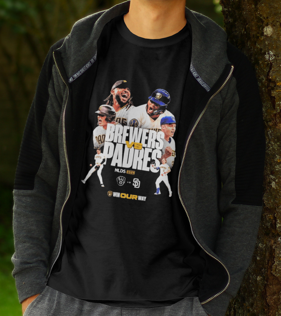 Brewers Vs Padres NLDS 2026 Win Our Way T-Shirt