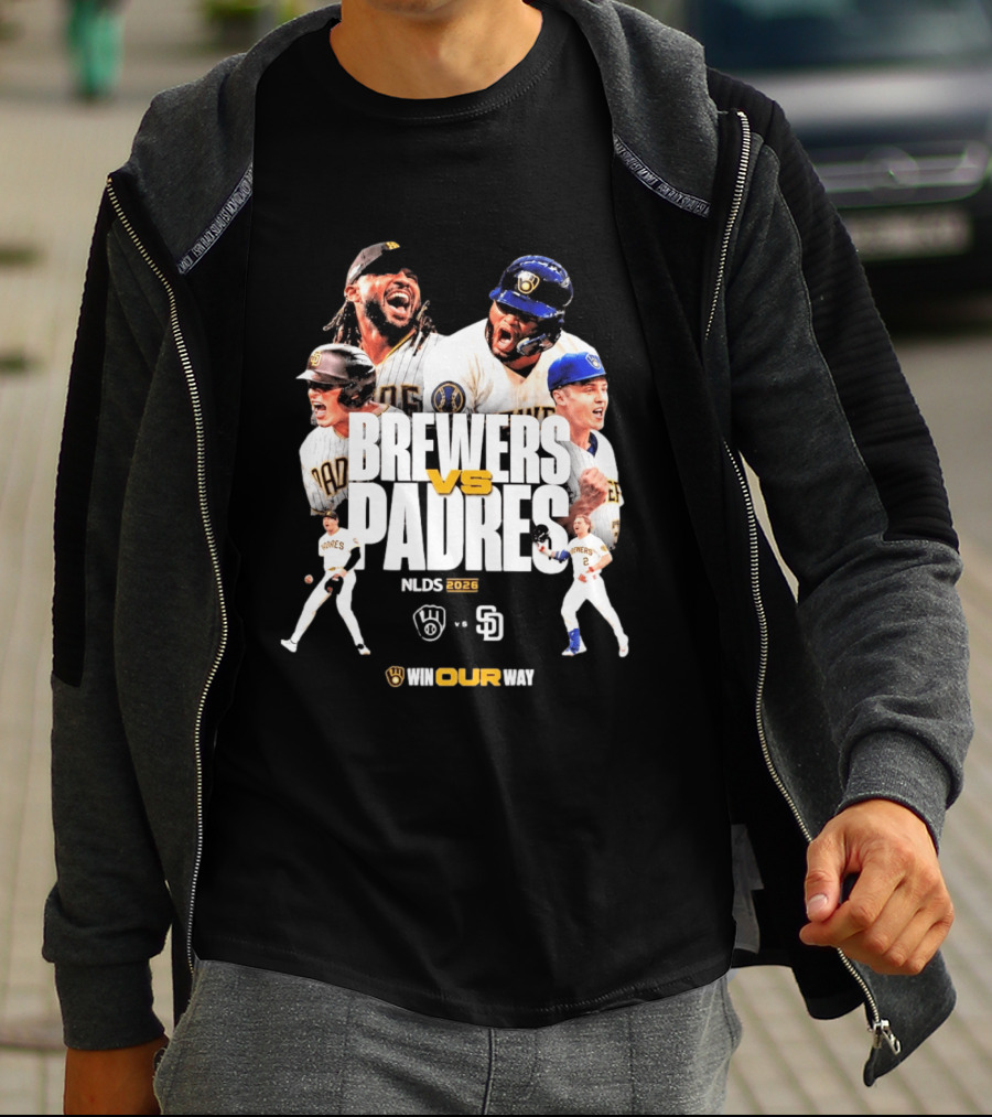 Brewers Vs Padres NLDS 2026 Win Our Way T-Shirt