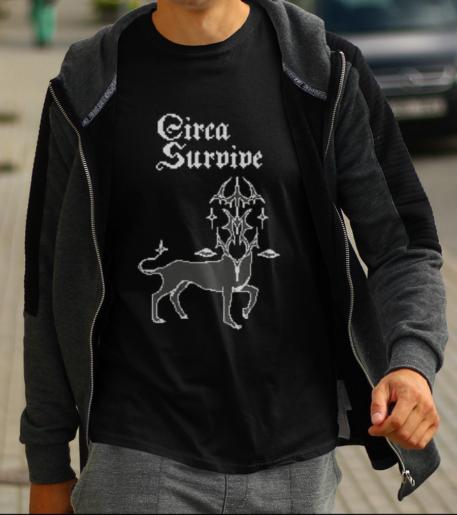 Circa Survive Pixel Creature Mystic Dog T-Shirt