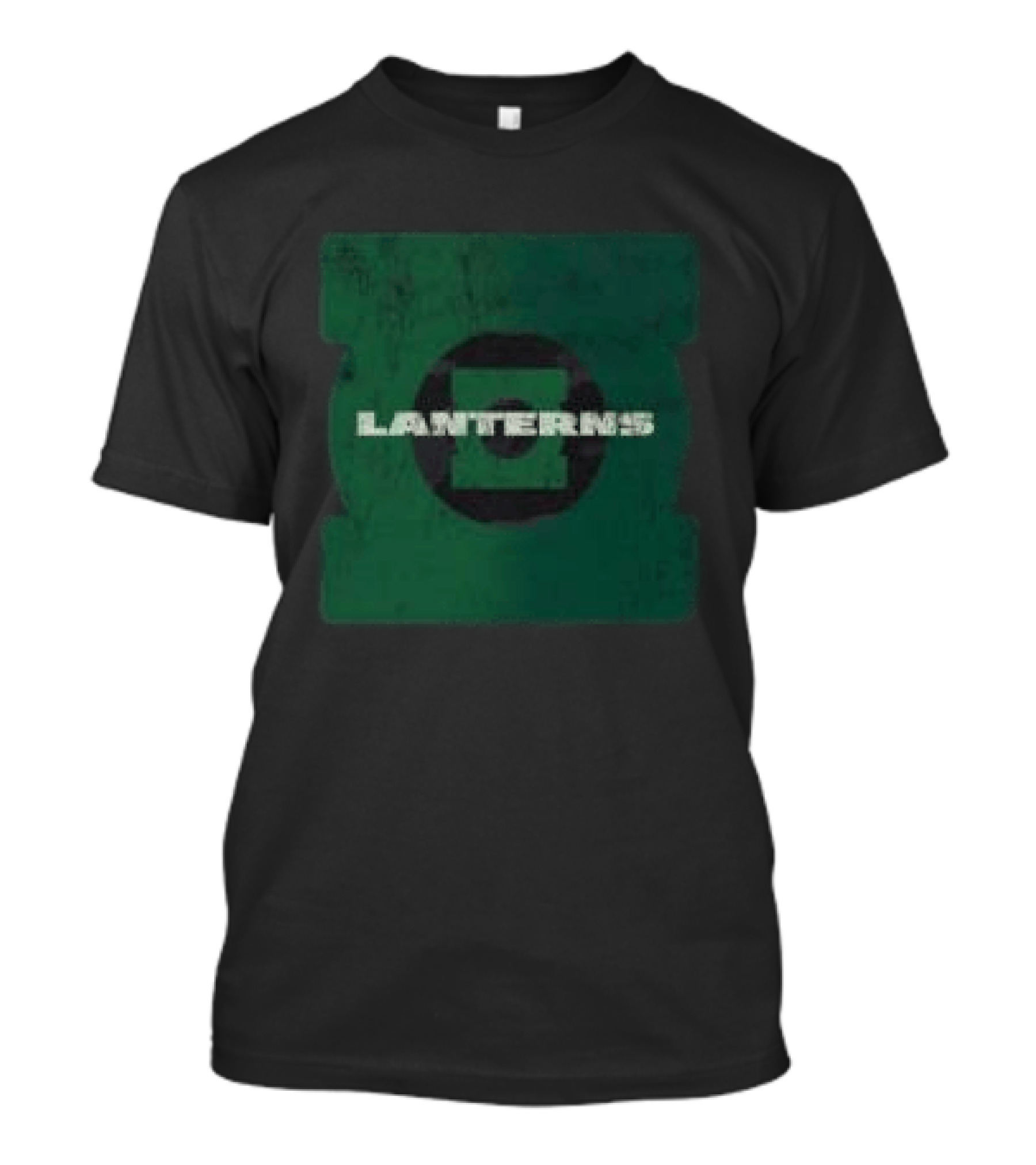 Dc Shop Lanterns Black Camo Green T-Shirt