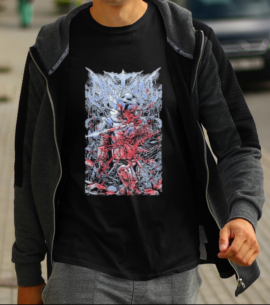 Distant Bounty Hunter Star Wars Metal T-Shirt