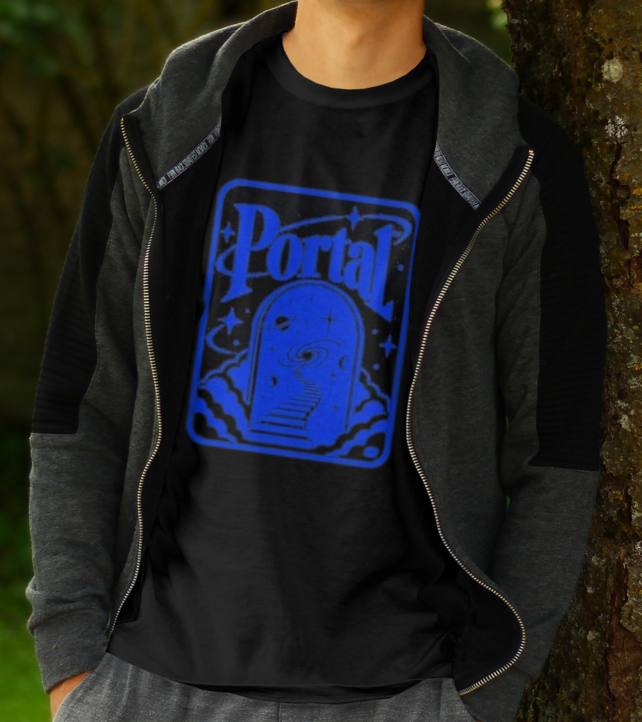 Synaptrix Labs Limited Edition Portal Cosmic Stairway Stars And Planets T-Shirt