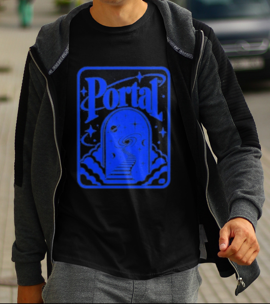 Synaptrix Labs Limited Edition Portal Cosmic Stairway Stars And Planets T-Shirt